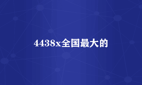 4438x全国最大的