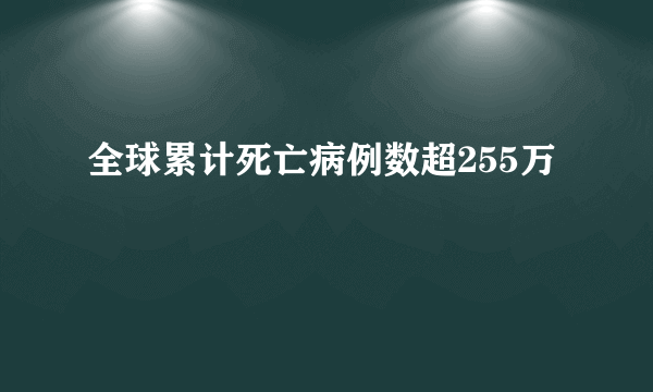 全球累计死亡病例数超255万