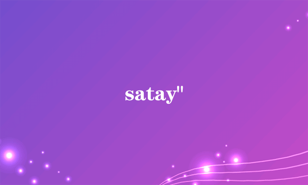 satay