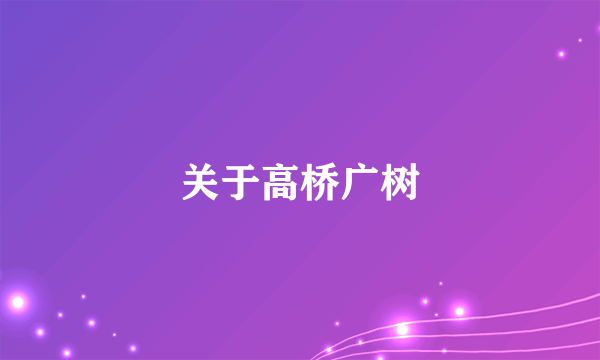 关于高桥广树