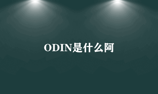 ODIN是什么阿