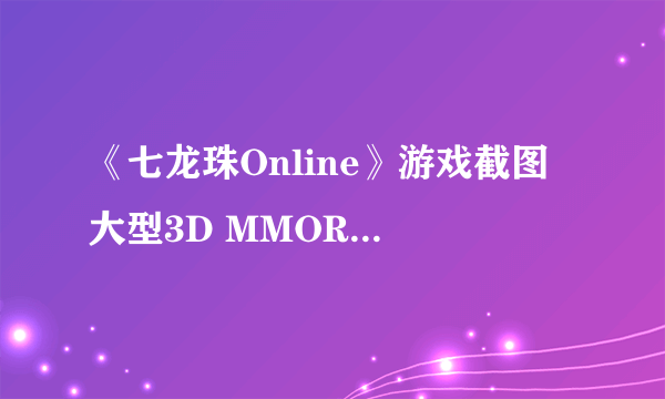 《七龙珠Online》游戏截图 大型3D MMORPG网络游戏