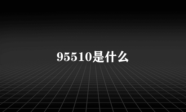 95510是什么