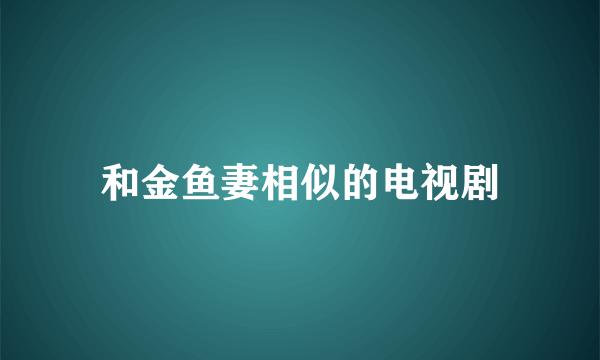 和金鱼妻相似的电视剧