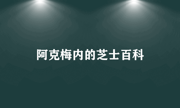 阿克梅内的芝士百科