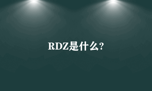 RDZ是什么?