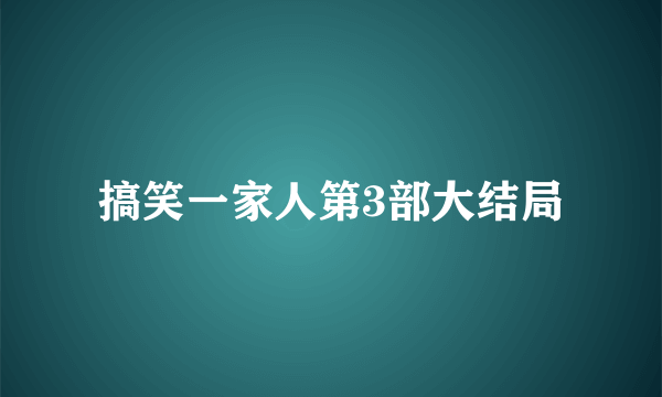 搞笑一家人第3部大结局