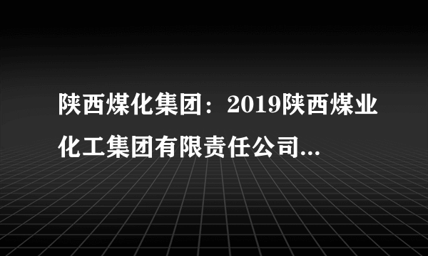 陕西煤化集团：2019陕西煤业化工集团有限责任公司招聘高校毕业生2674人职位表