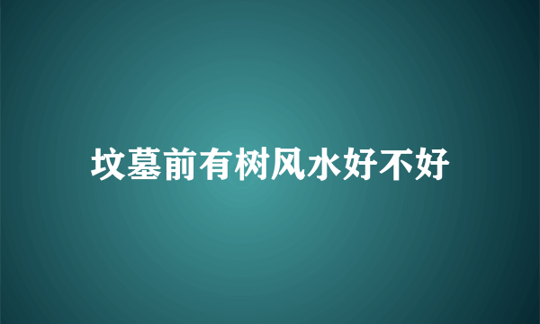 坟墓前有树风水好不好