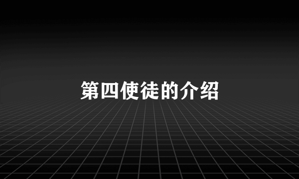 第四使徒的介绍