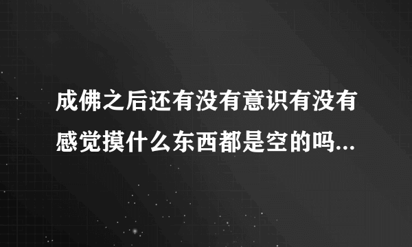 成佛之后还有没有意识有没有感觉摸什么东西都是空的吗还有交流吗因为说话也是种欲望？