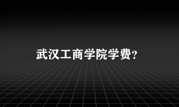 武汉工商学院学费？