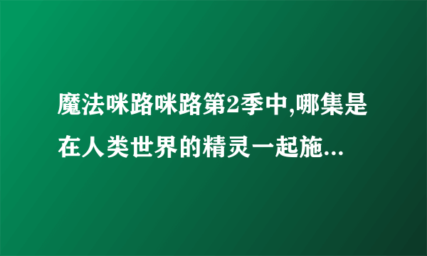 魔法咪路咪路第2季中,哪集是在人类世界的精灵一起施法时到电子游戏里去冒险了?