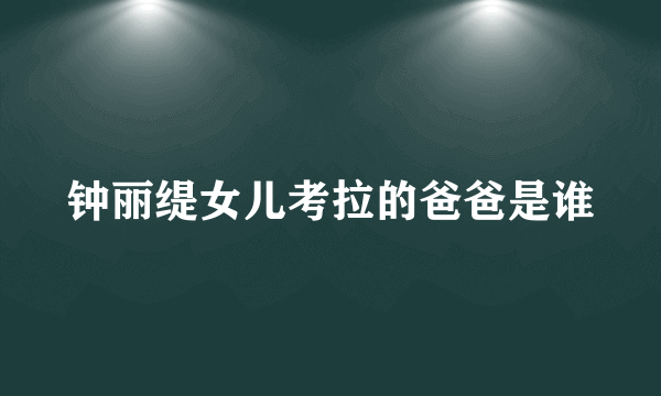 钟丽缇女儿考拉的爸爸是谁