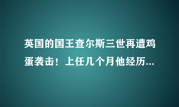 英国的国王查尔斯三世再遭鸡蛋袭击！上任几个月他经历了什么？