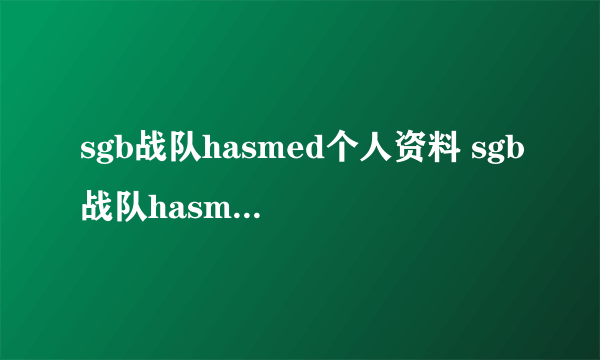 sgb战队hasmed个人资料 sgb战队hasmed资料卡