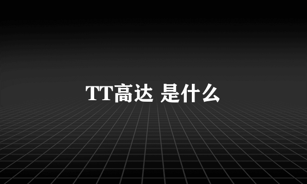 TT高达 是什么