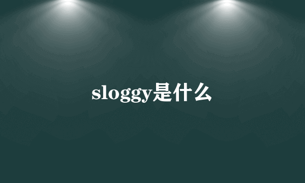 sloggy是什么