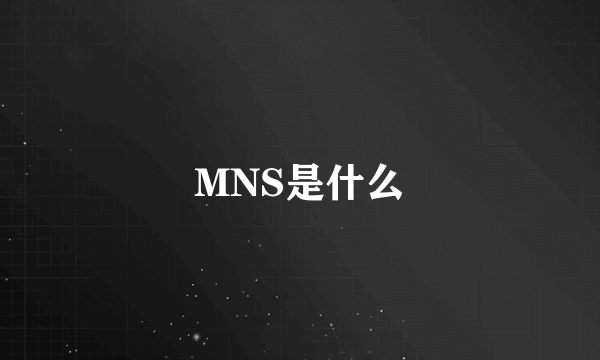 MNS是什么