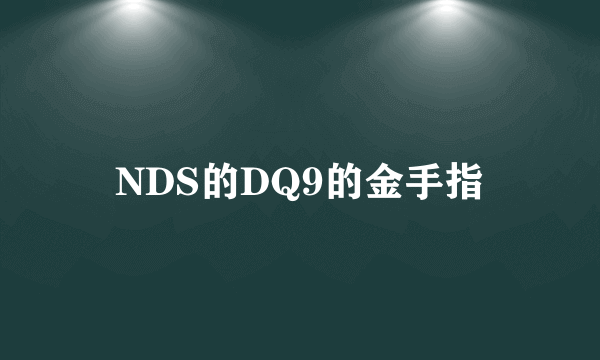 NDS的DQ9的金手指