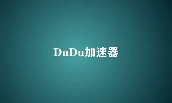 DuDu加速器