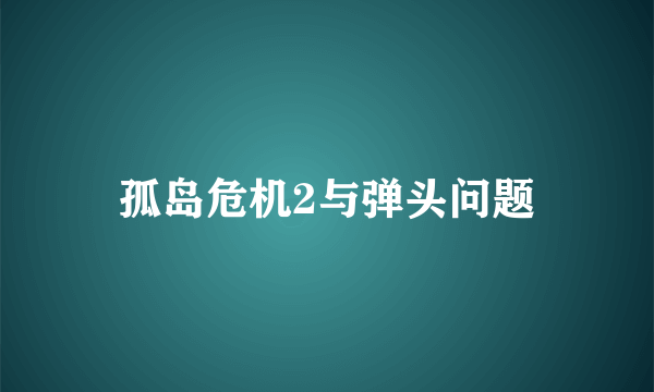 孤岛危机2与弹头问题