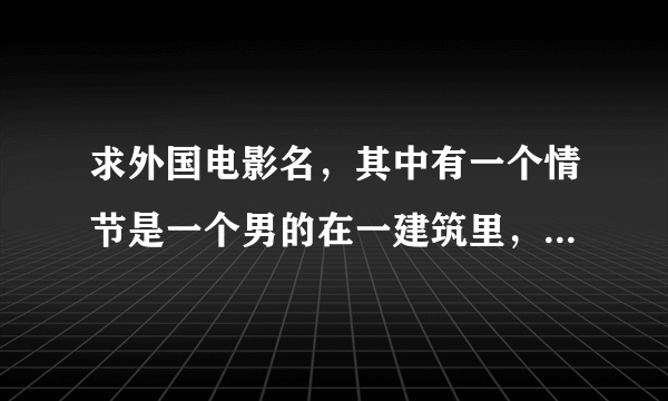 求外国电影名，其中有一个情节是一个男的在一建筑里，用狙击步枪瞄准远处的街道上，随意的射杀路人