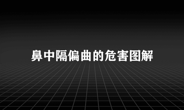 鼻中隔偏曲的危害图解