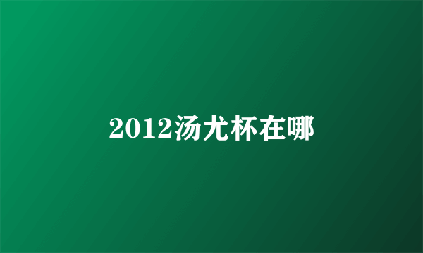 2012汤尤杯在哪