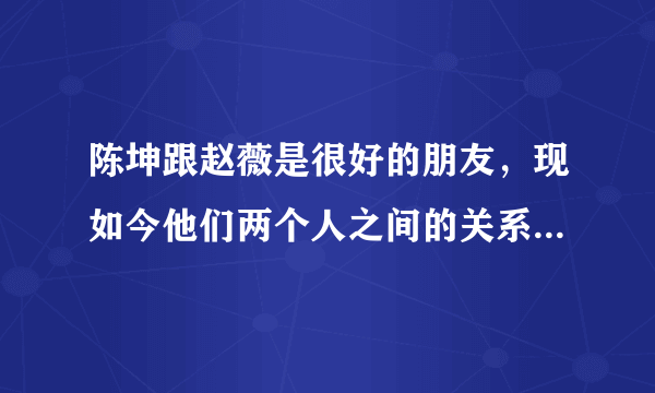 陈坤跟赵薇是很好的朋友，现如今他们两个人之间的关系如何了？