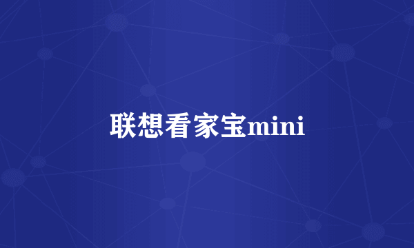 联想看家宝mini