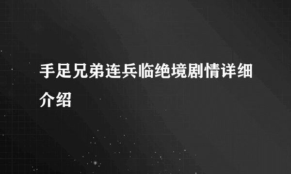 手足兄弟连兵临绝境剧情详细介绍