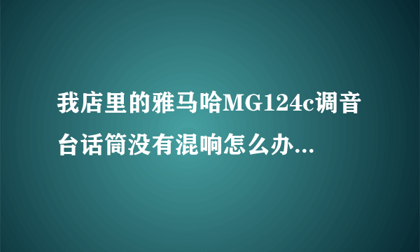 我店里的雅马哈MG124c调音台话筒没有混响怎么办求大神？