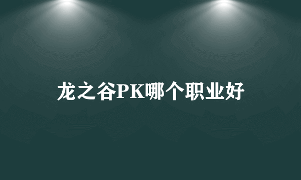 龙之谷PK哪个职业好