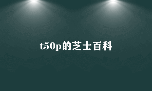 t50p的芝士百科