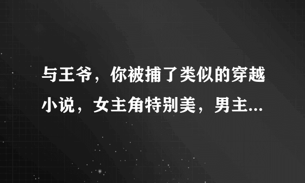 与王爷，你被捕了类似的穿越小说，女主角特别美，男主角超级帅（受很多女人的喜欢），而男主只喜欢女主。