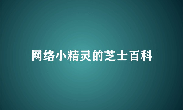 网络小精灵的芝士百科