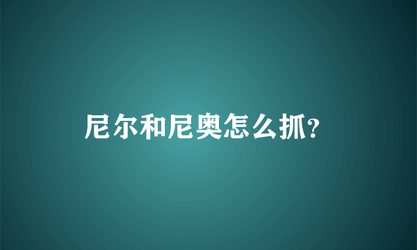 尼尔和尼奥怎么抓？