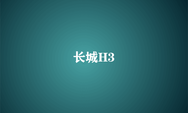 长城H3