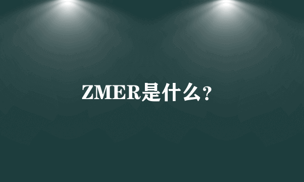 ZMER是什么？