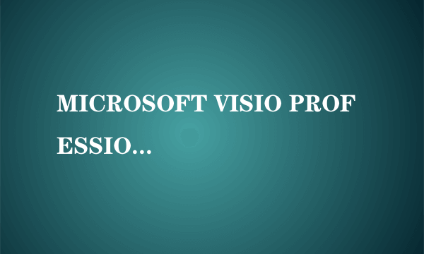 MICROSOFT VISIO PROFESSION 2003序列号