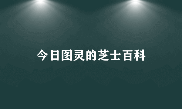 今日图灵的芝士百科