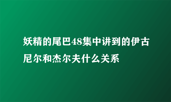 妖精的尾巴48集中讲到的伊古尼尔和杰尔夫什么关系