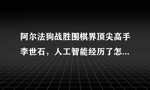 阿尔法狗战胜围棋界顶尖高手李世石，人工智能经历了怎样的涅槃？