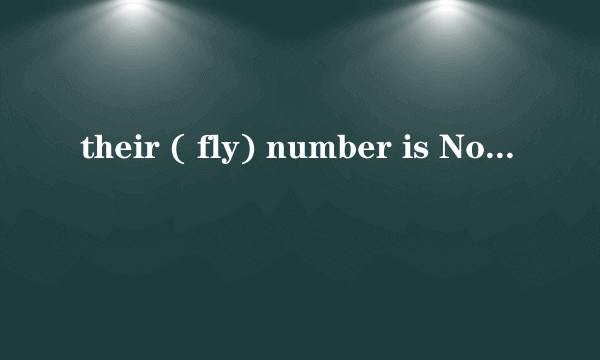 their ( fly) number is No. CA436