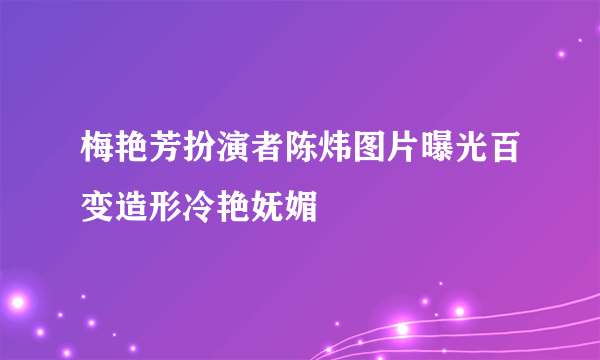 梅艳芳扮演者陈炜图片曝光百变造形冷艳妩媚