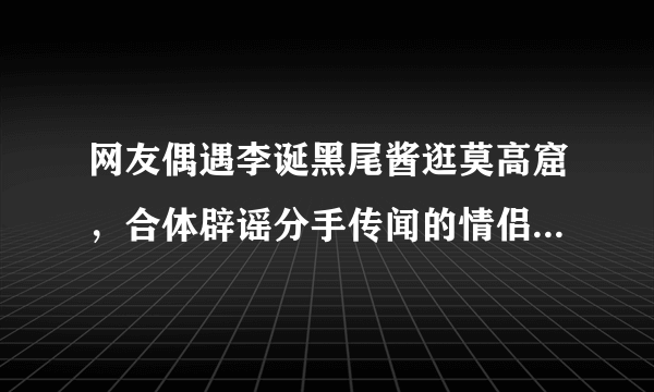 网友偶遇李诞黑尾酱逛莫高窟，合体辟谣分手传闻的情侣都有哪些？