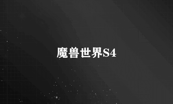 魔兽世界S4