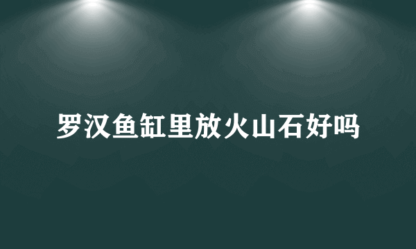 罗汉鱼缸里放火山石好吗