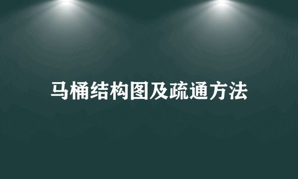 马桶结构图及疏通方法